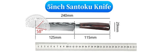 9 Types of Stainless Steel Kitchen Knife, Japanese Chef Knife, Meat Cleaver, Santoku, Bread, Boning, Slicing, Fruit Knife with Gift Box