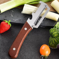2026 Wooden Multi Functional Vegetable Peeler with Ergonomic Handle for Peeling and Slicing Fruits and Vegetables Durable Smooth