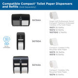 Angel Soft Professional Series Compact Coreless 2-Ply Toilet Paper, 750 Sheets/Roll, 36 Rolls/Case