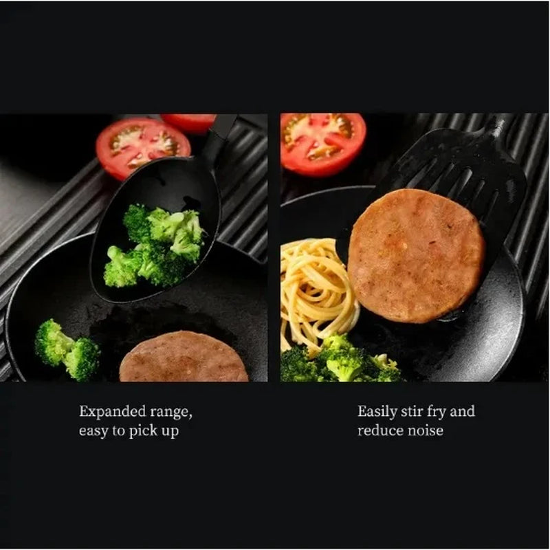 Cooking Utensil Set Premium 5 Piece Kitchen Utensil Set - Stainless Steel Handle and Nylon Faucet, Non-Stick, Heat Resistant, for Home, Kitchen Gift