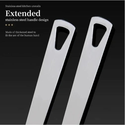 Cooking Utensil Set Premium 5 Piece Kitchen Utensil Set - Stainless Steel Handle and Nylon Faucet, Non-Stick, Heat Resistant, for Home, Kitchen Gift