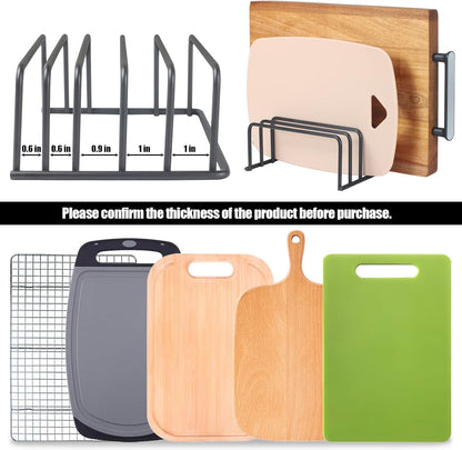 Cutting Board Organizers (1.0 and 0.6 Inch Wide Slots), Cutting Board Organizer, Cutting Board Storage, Biscuit Sheets, Bakeware Organizers for Cabinets…