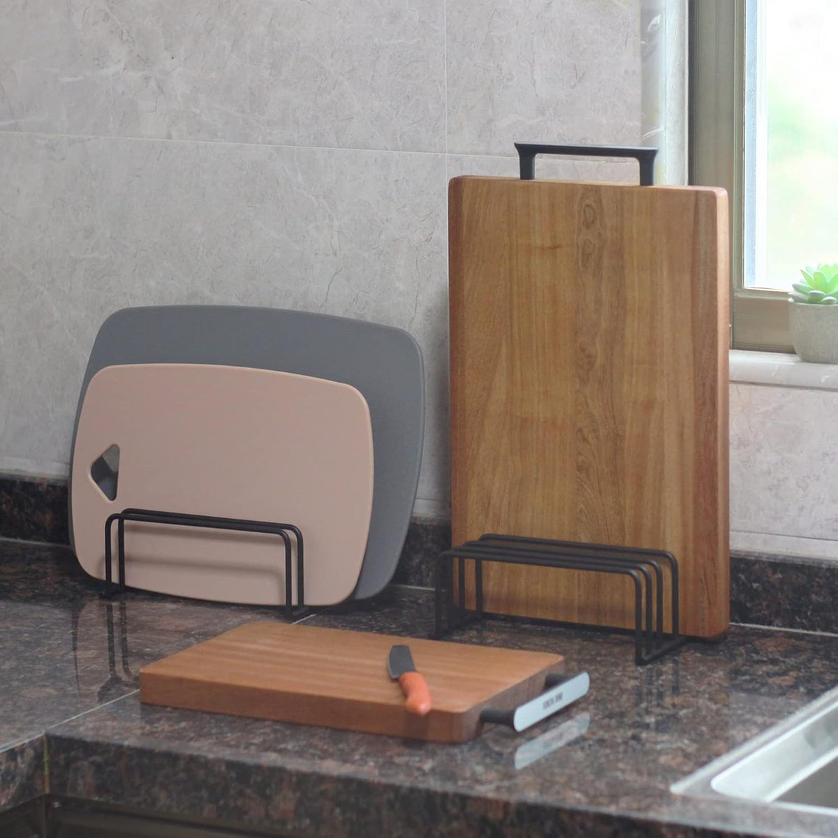 Cutting Board Organizers (1.0 and 0.6 Inch Wide Slots), Cutting Board Organizer, Cutting Board Storage, Biscuit Sheets, Bakeware Organizers for Cabinets…