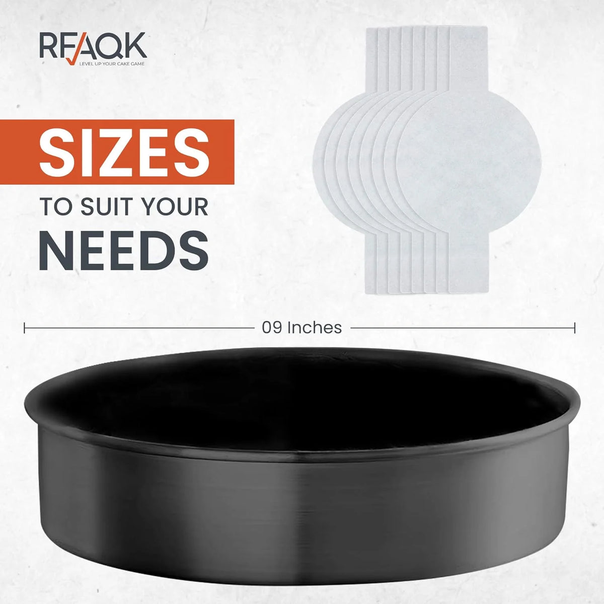 9-Inch round Cakes Pan Set of 2 with 40 Pieces Parchment Paper Rounds, Nonstick Baking Cake Pans Sets for Baking