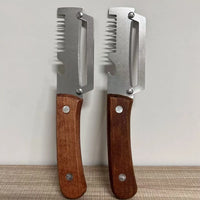 2026 Wooden Multi Functional Vegetable Peeler with Ergonomic Handle for Peeling and Slicing Fruits and Vegetables Durable Smooth