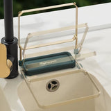 SinkNest™ Triangle Drain Rack – Hanging Strainer Basket with Suction Cups for Kitchen Waste, Fruits & Veggies