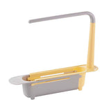 SinkSpace™ 2-in-1 Telescopic Sink Storage Rack – Adjustable, Expandable Sponge Holder for Effortless Kitchen Organization