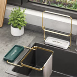 SinkNest™ Triangle Drain Rack – Hanging Strainer Basket with Suction Cups for Kitchen Waste, Fruits & Veggies